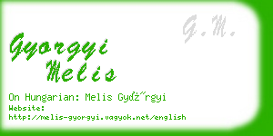 gyorgyi melis business card